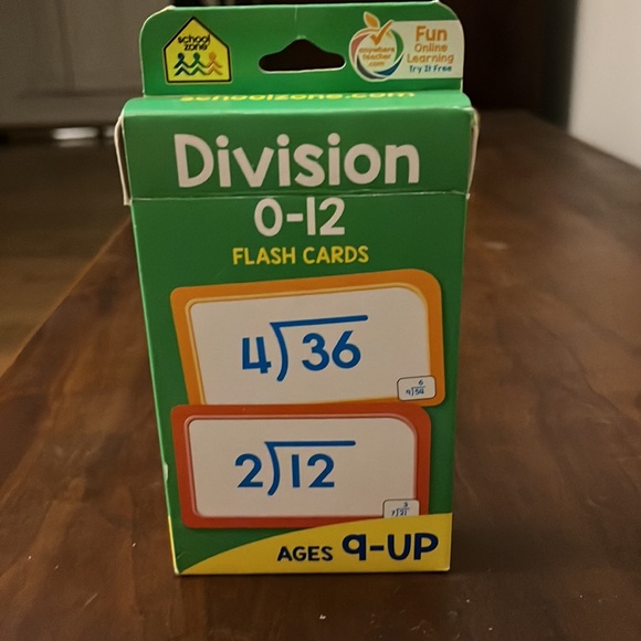 Kids Flash Cards For Division 0-12 - Picture 3 of 3